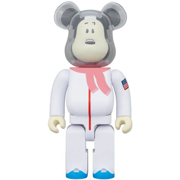 400% Astronaut Snoopy Bearbrick by Charles M. Schulz