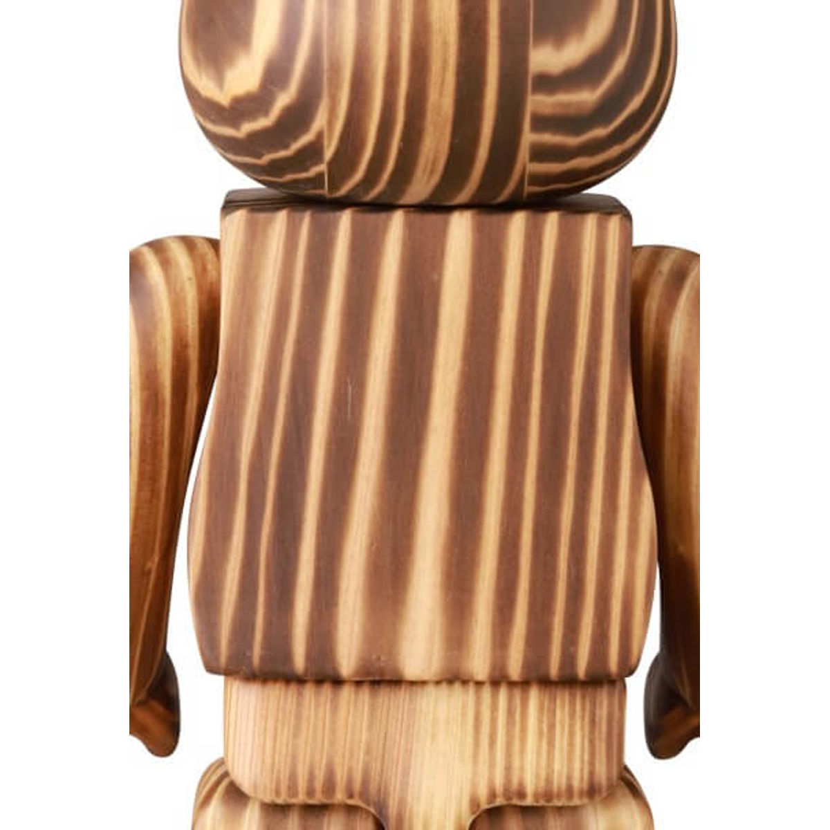400% Burn Wood Karimoku Bearbrick