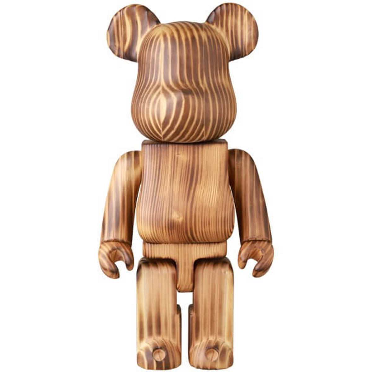 400% Burn Wood Karimoku Bearbrick