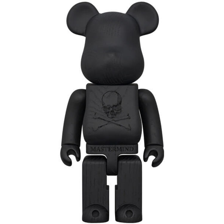 400% Ink Black Mastermind Japan Karimoku Bearbrick by Karimoku