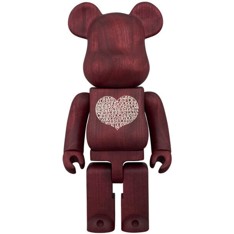 400% International Love Heart x Karimoku Bearbrick by Alexander Girard