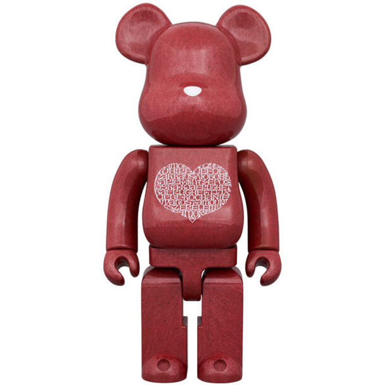 400% JP International Love Heart Bearbrick by Alexander Girard