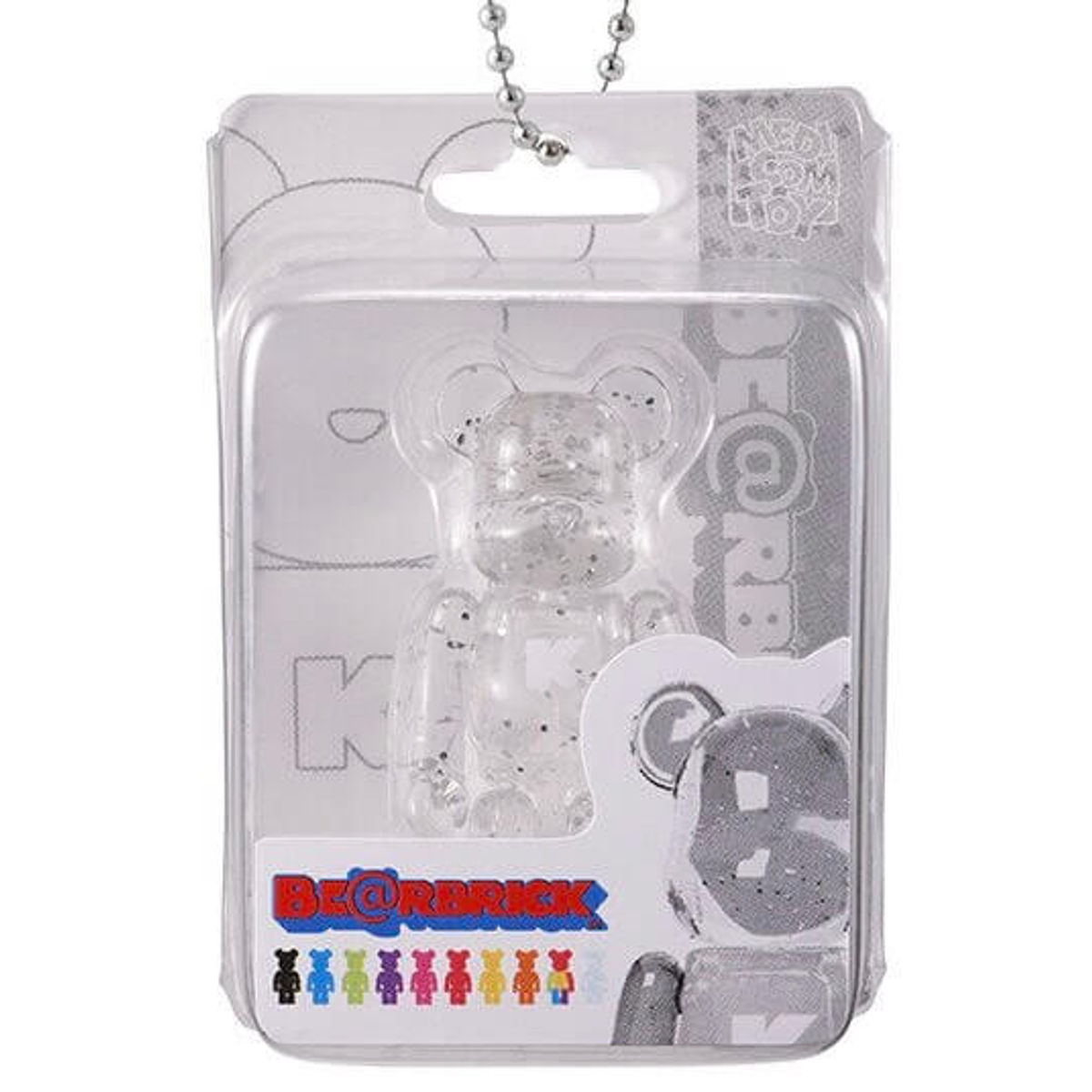 50% Clear Glitter Be@rbrick
