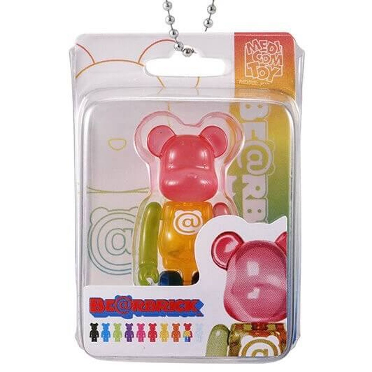 50% Clear Multicolor Be@rbrick