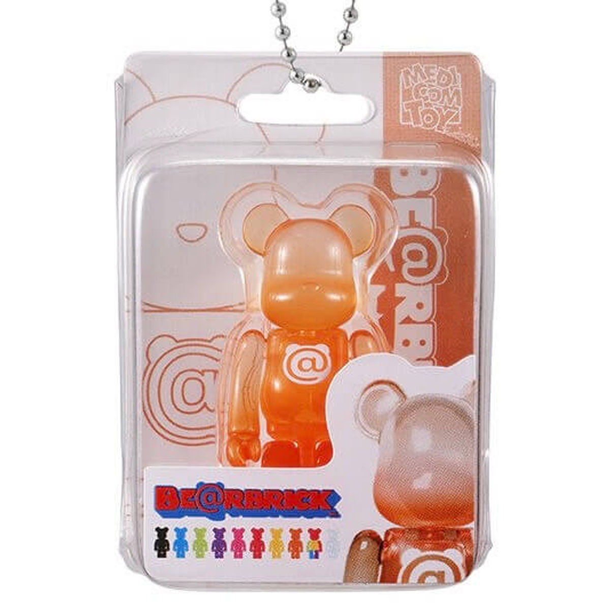 50% Clear Orange Be@rbrick