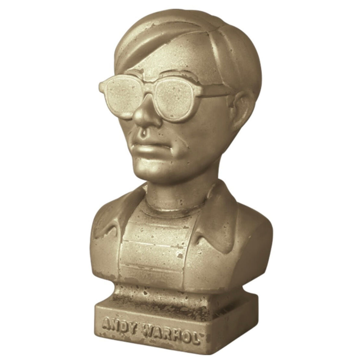 60s Andy Warhol Ceramick Ash Gold Bust
