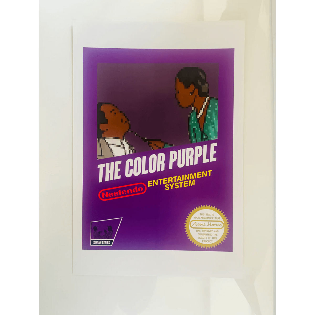 “8-bit Color Purple Purple art”