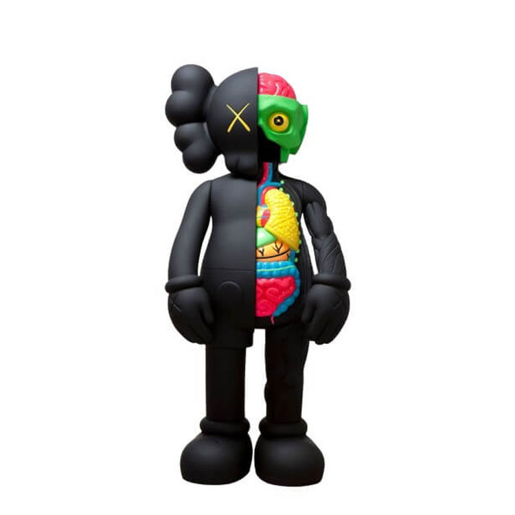 8-foot Black Dissected Companion by Kaws (Brian Donnelly)