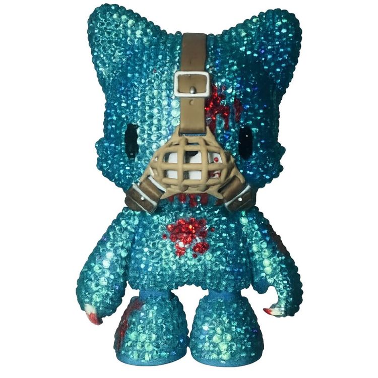 8" Blue Crystal Gloomy Bear SuperJanky by Cat Nicole