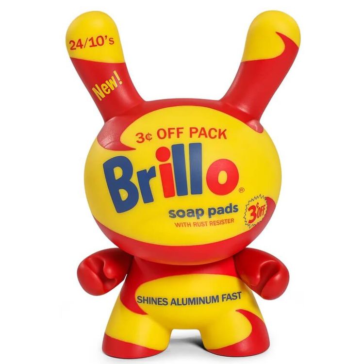 8" Yellow Brillo Box : Masterpiece Dunny by Andy Warhol