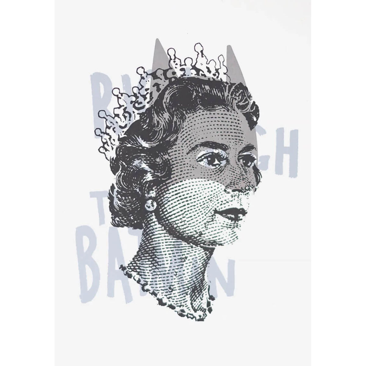 A5 Lizzie Silver Brushtype Grey