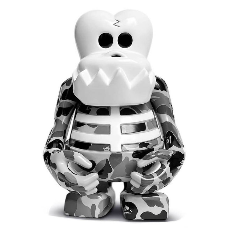 ABC Camo Skull-Kun (black ver.) by BAPE (A Bathing Ape)