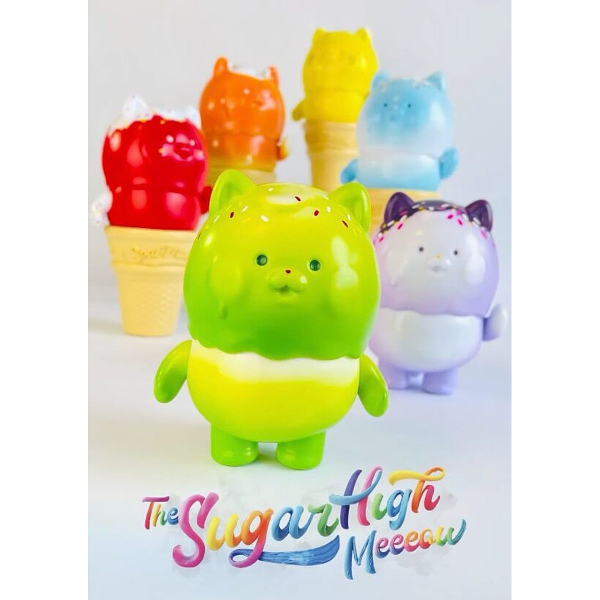 Sugar High Meeeow Ice Cream Green