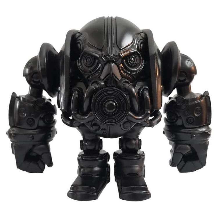 AR Skull Daruma Matte Black by Anonymous Ridicule