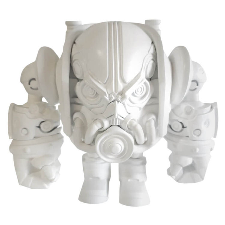 AR Skull Daruma White by Anonymous Ridicule