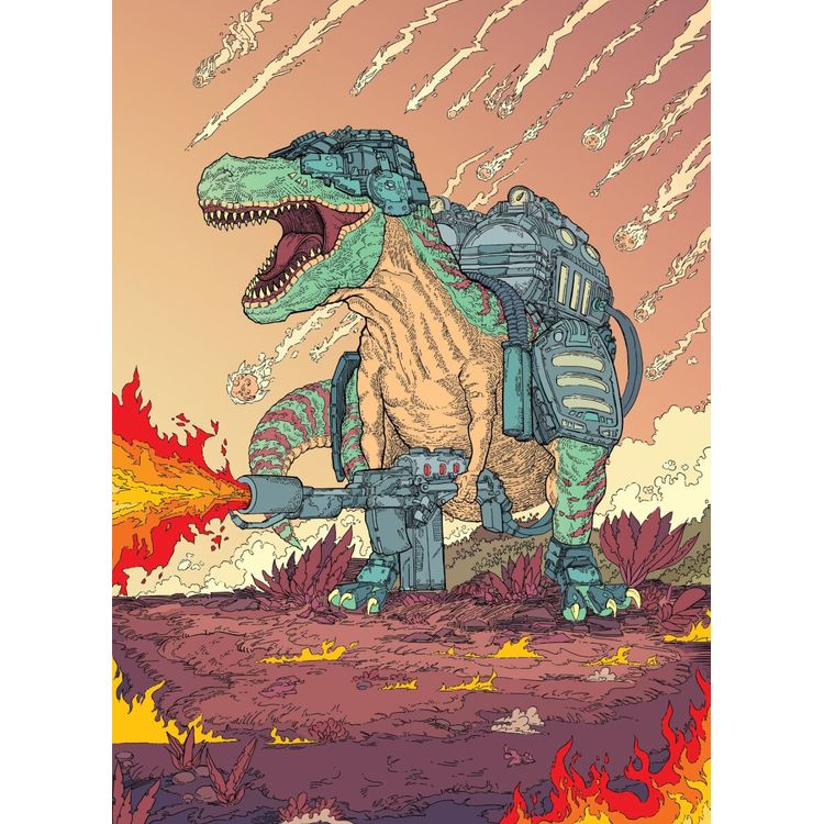 A Dinosair with a Flamethrower by Taylor Adams