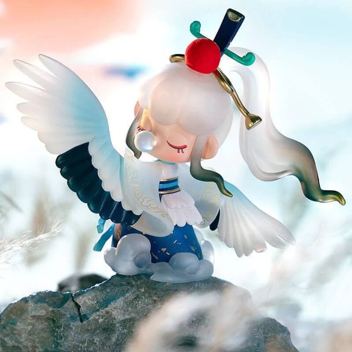 A stork in the Clear Sky