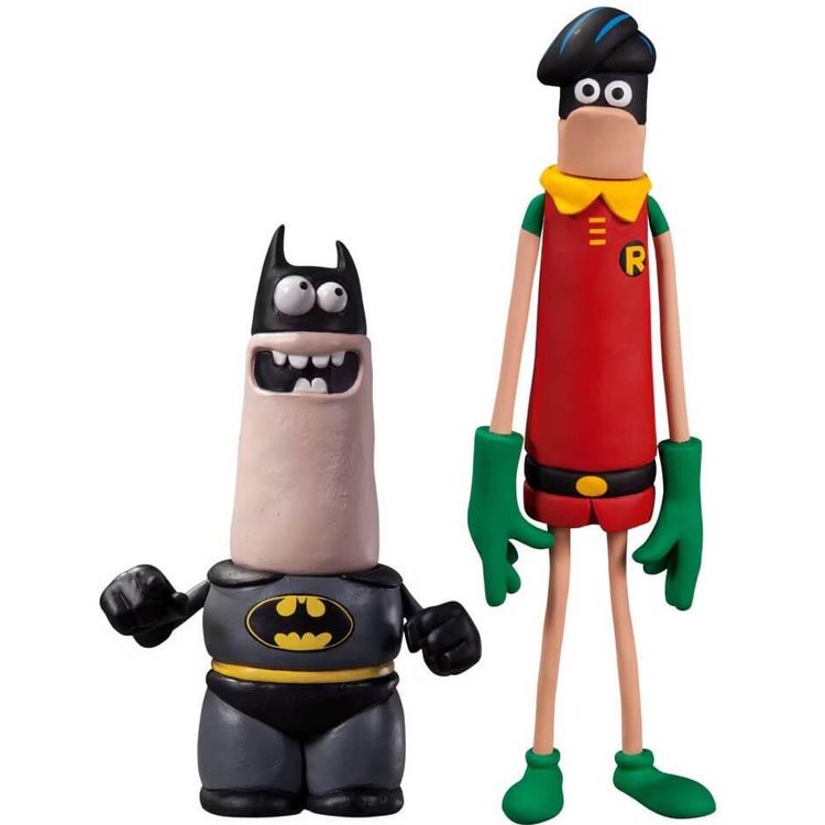 Aardman DC Nation Batman and Robin Set (Black) by Aardman Animations
