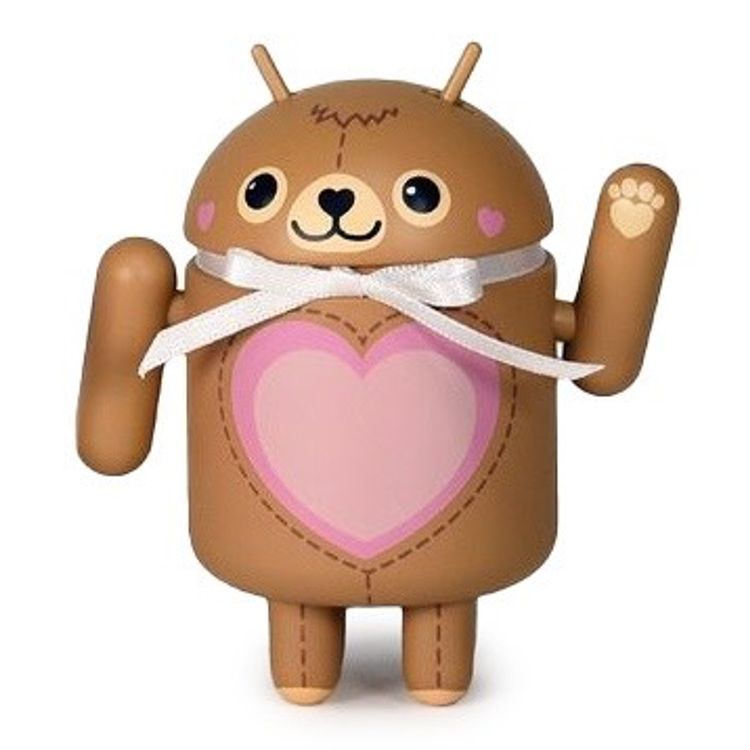 Android Mini Love Bear Brown by Andrew Bell