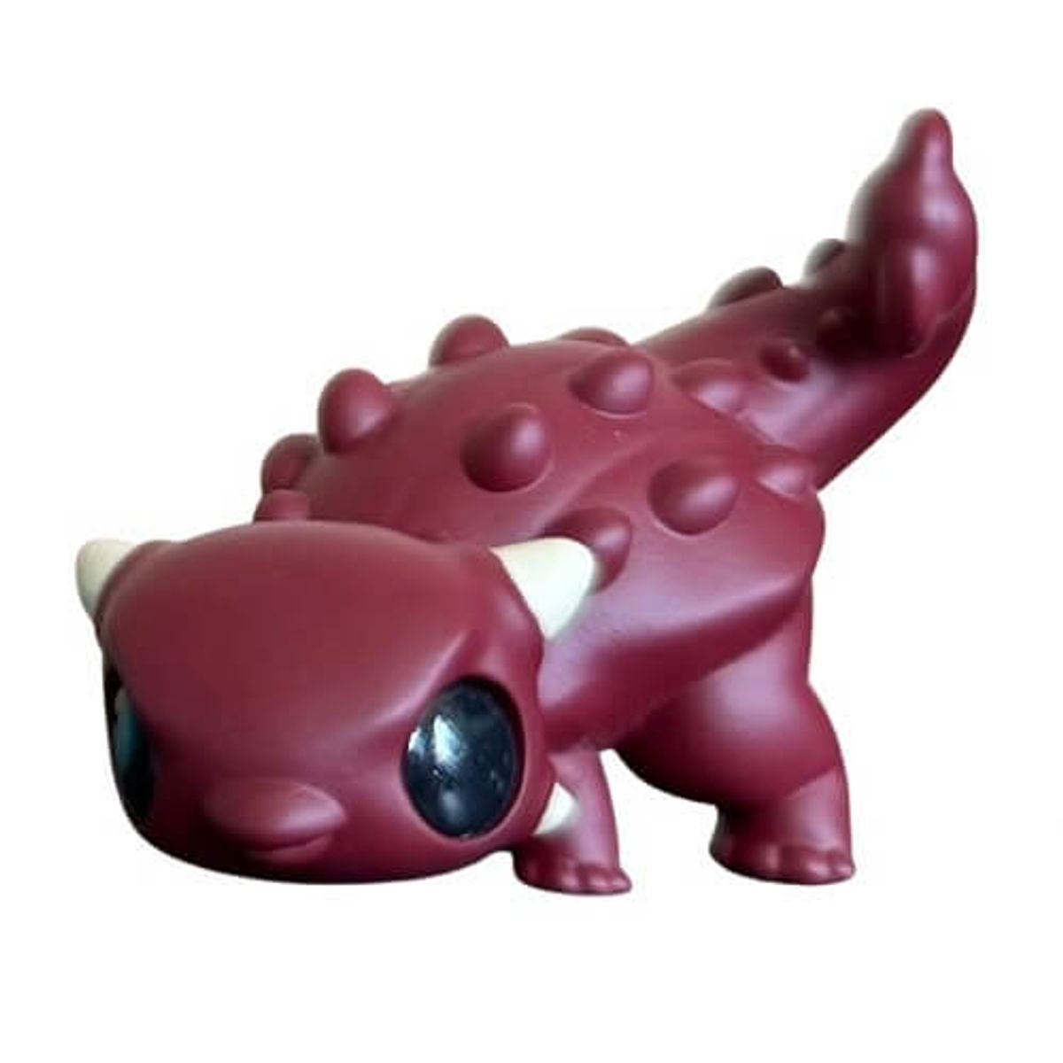 Ang the Ankylosaurus (Dark Red)