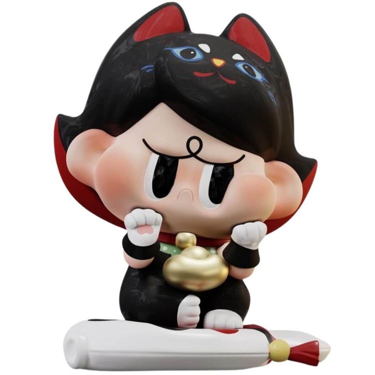 Angry Aimee Black Lucky Cat by Siguworks