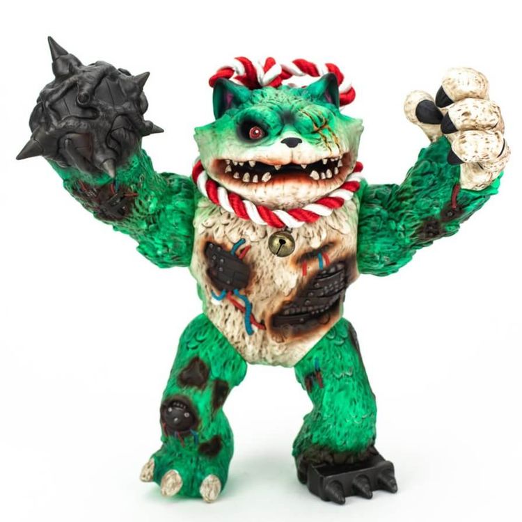 Animatronic Wananeko “Green and Mean” by Stickup Monsters (Javier Jiménez)
