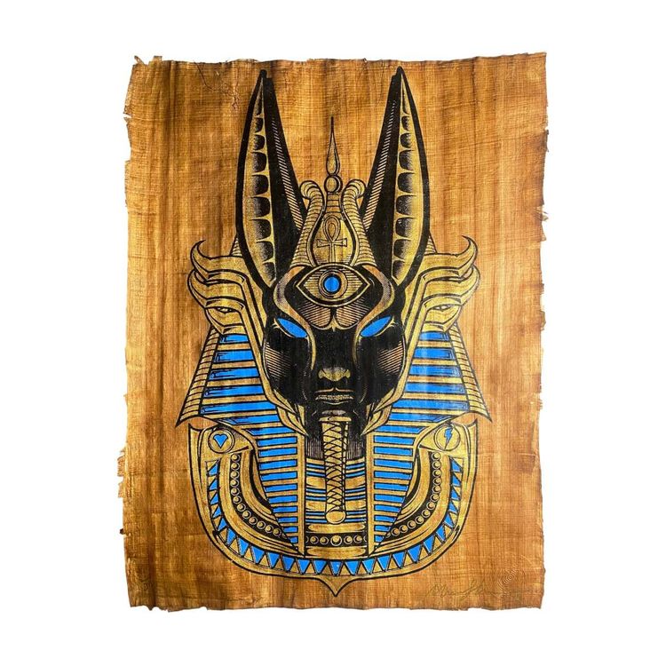 Anubis Afterlife - Papyrus Print by Marwan Shahin