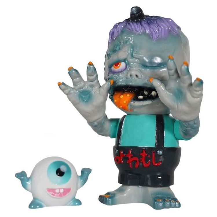 Aooni Half-Demon & Gigi Oni Gray Teal by Youkaizaho