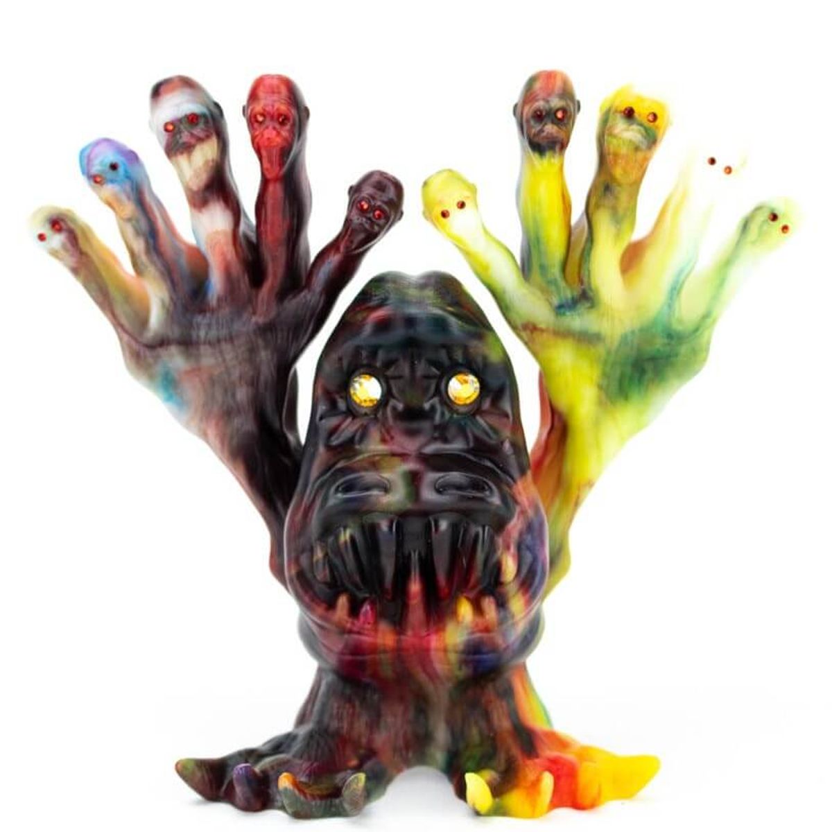 Ape Fingers Beast: Glow in the Dark Chaos Marbled
