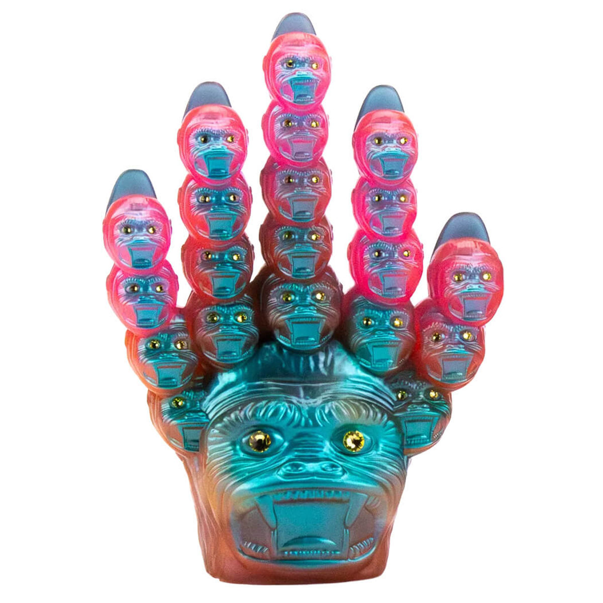 Ape Head Claw Pink Glow Left and Right