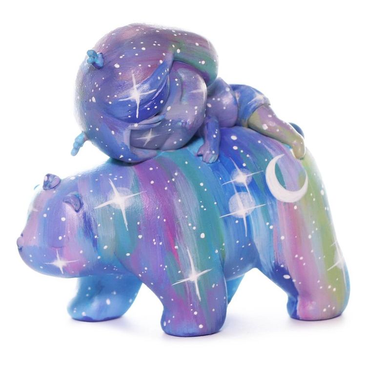 Astral Prismatic Warm Bear by Kendra Thomas