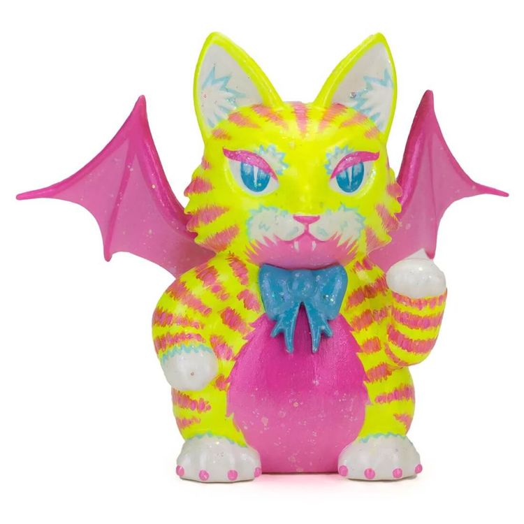 Atomic Strawberry Lemonade Catbat by Heartbat Studio