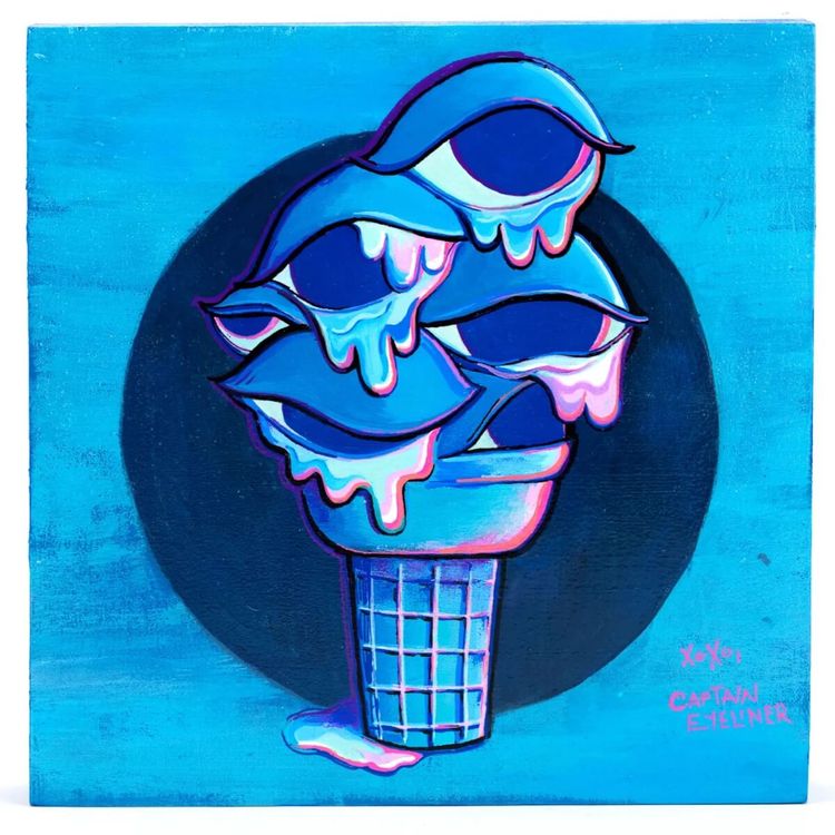 B – Demented Ice Cream in Blue (eyes cream) by Captain Eyeliner