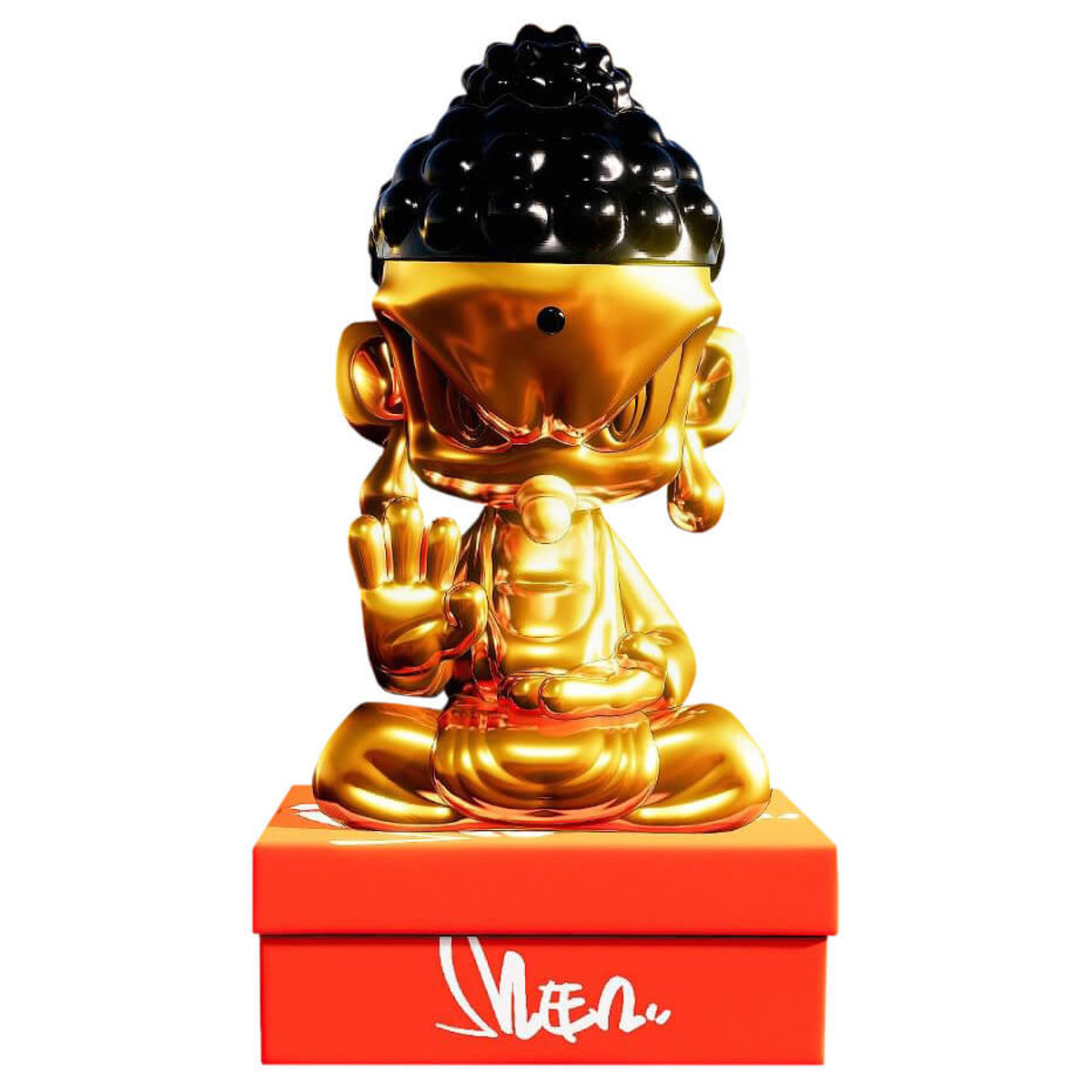 Baby Meen Buddha on Sneaker Box