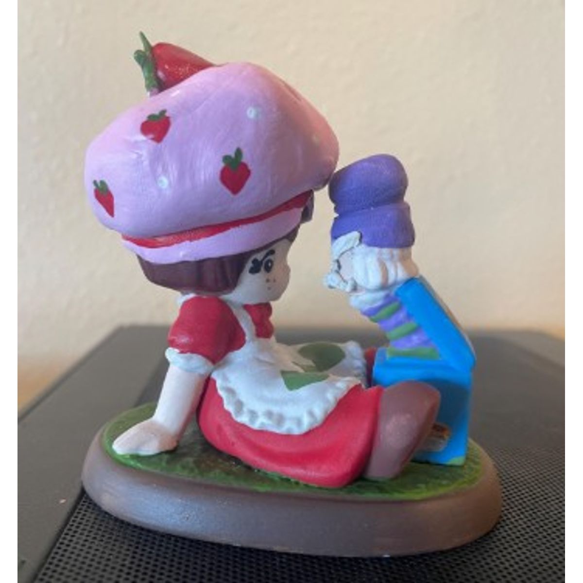 Baby Strawberry Shortcake & Purple Pieman jack in the box Altered Precious Moment