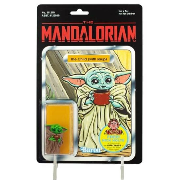 Baby Yoda with Soup by Tim Baron