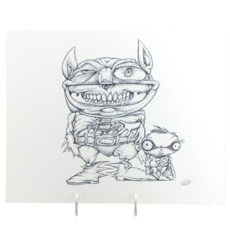 Bad Man and Sidekick by Ron English