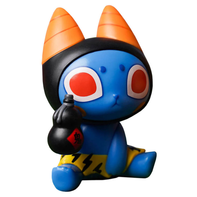 Bad Meaw Oni-Niyan Blue (Sitting) by Blackhood (Mueanfun Sapanake)