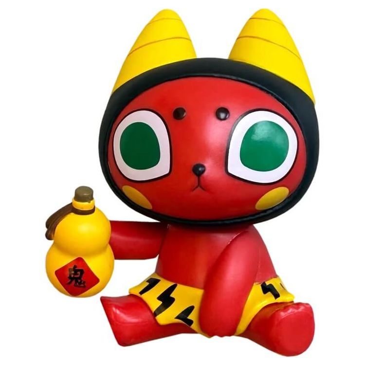 Bad Meaw Oni-Niyan Red (Sitting) by Blackhood (Mueanfun Sapanake)