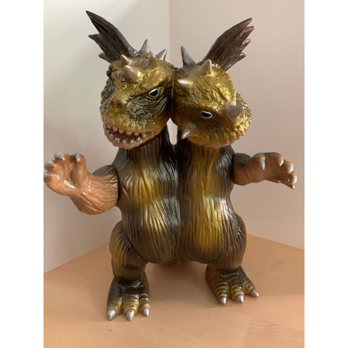 Badzilla/Bajira (brown w/gold, silver & black spray)