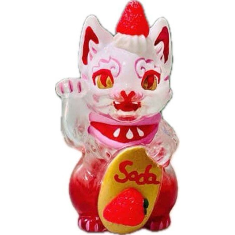 Bake Lucky Cat Strawberry Soda by Genkosha
