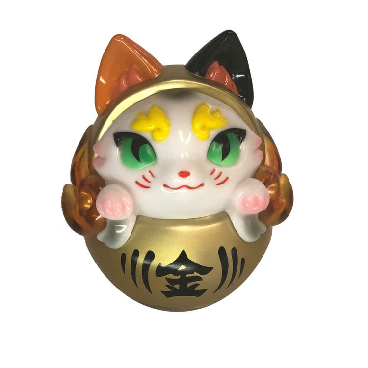 Bake Neko Daruma  Opaque by Genkosha