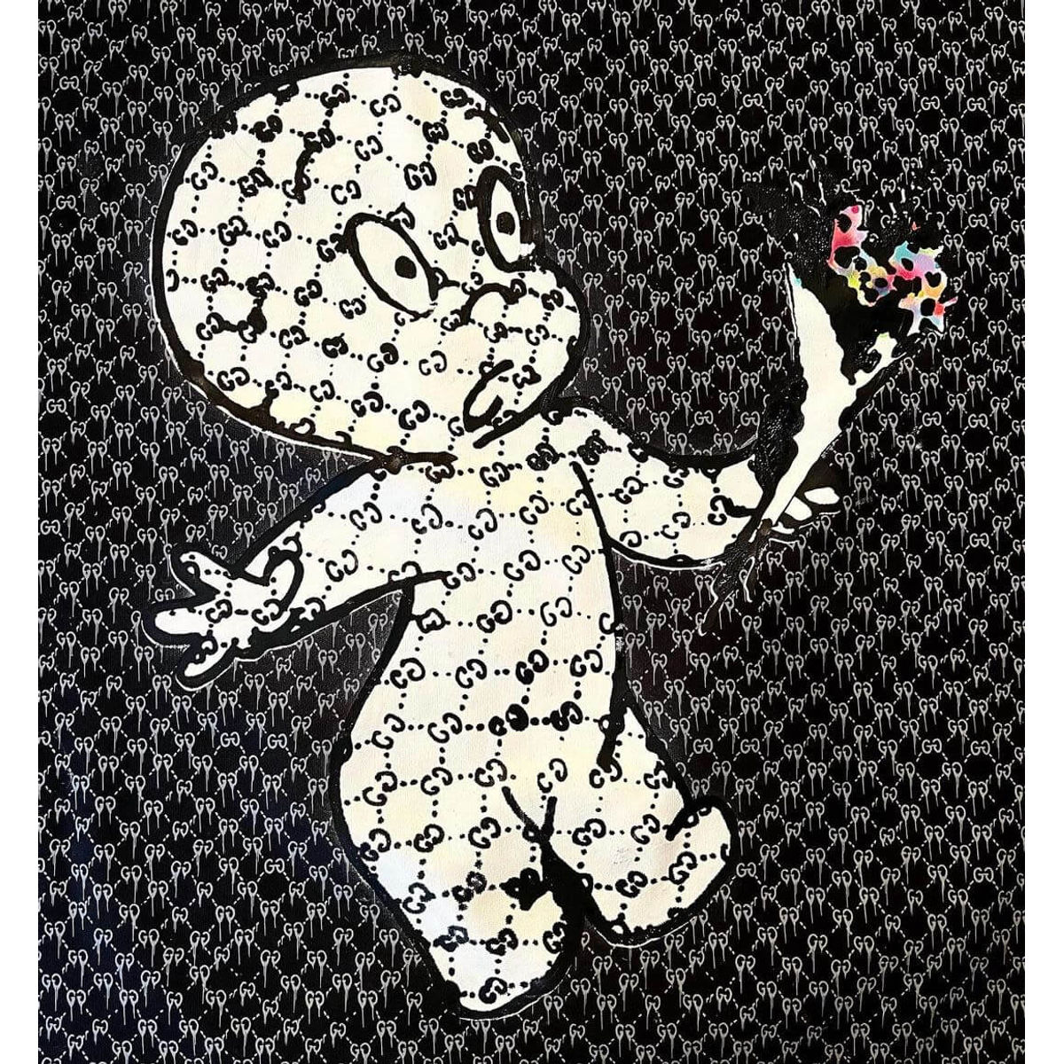 Banksy is a Ghost (Painting)