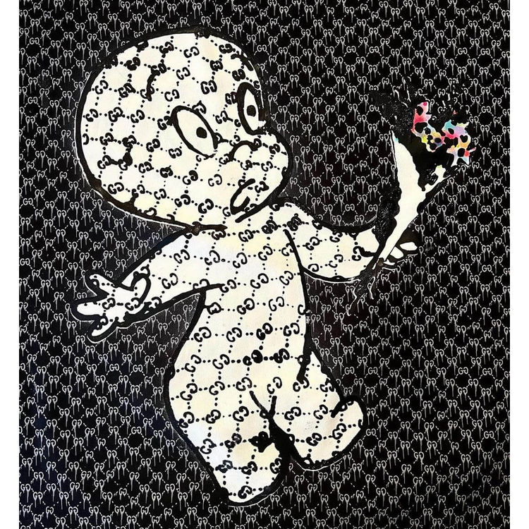 Banksy is a Ghost (Painting) by Trevor Andrew