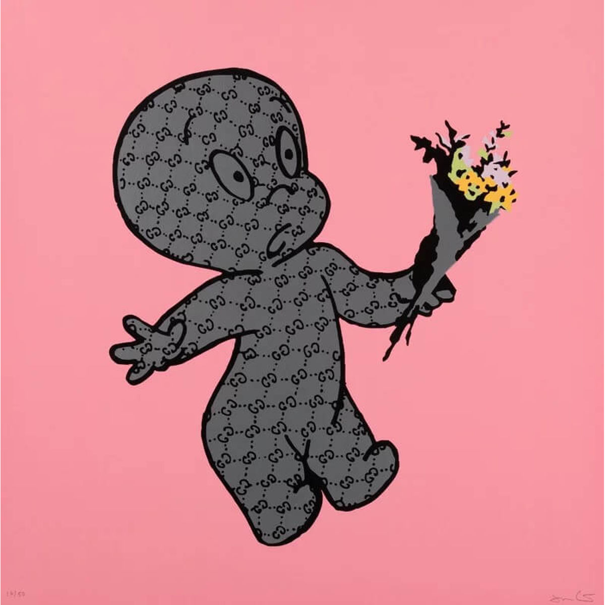 Banksy is a Ghost (Pink) 2022