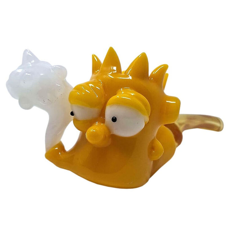 Bart Simpson Hand Pipe by Nervglass