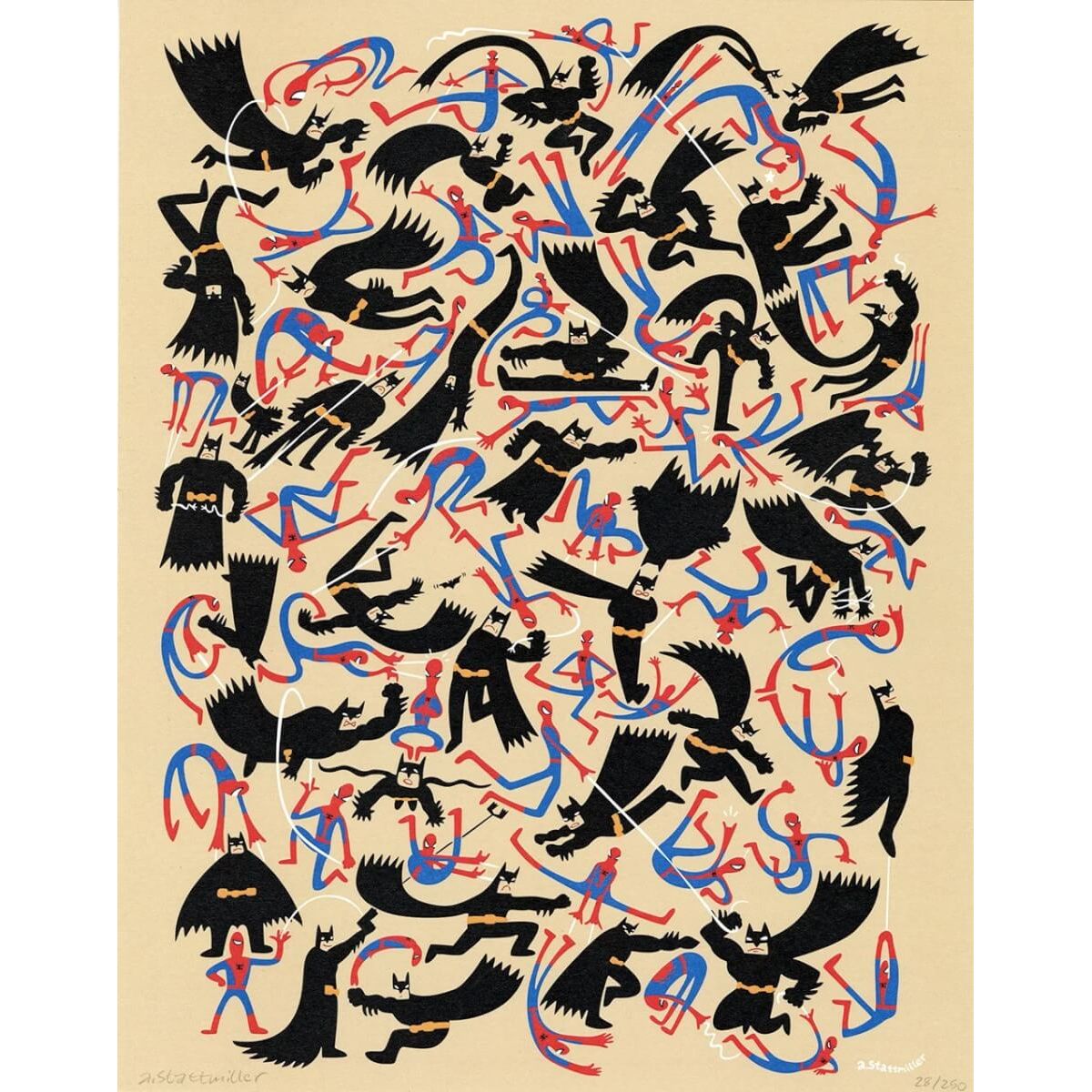 Batman vs. Spider-Man Print