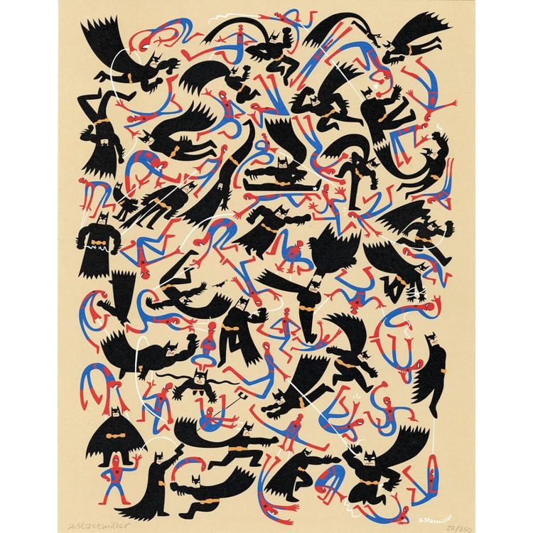 Batman vs. Spider-Man Print by Andy Stattmiller