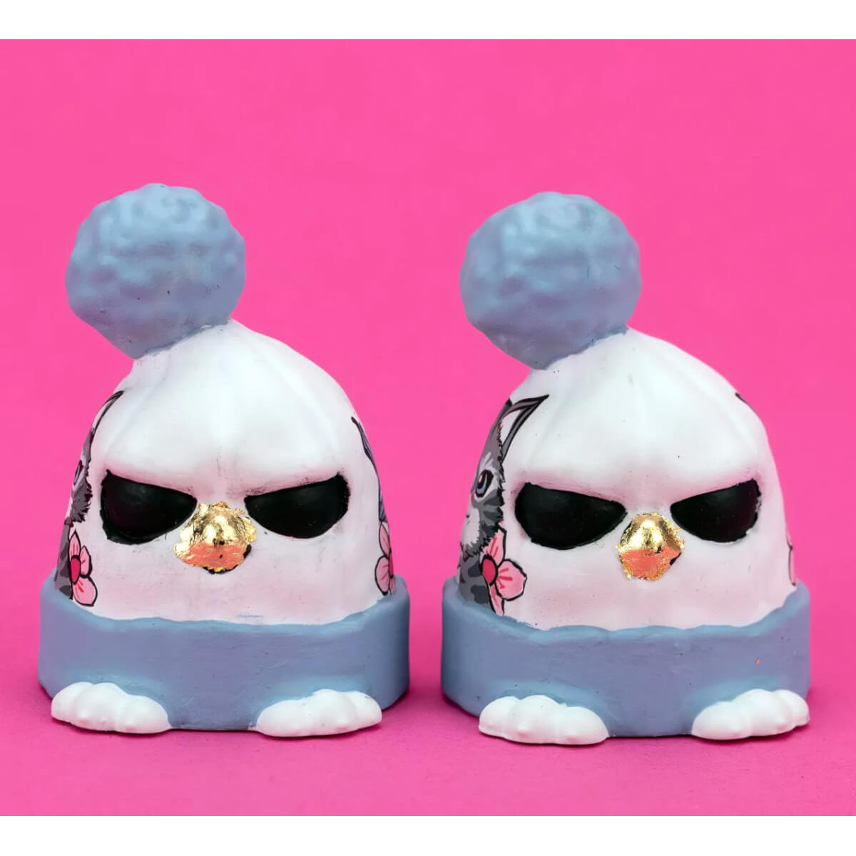 Beanie Birds Cat Grey (Mad)