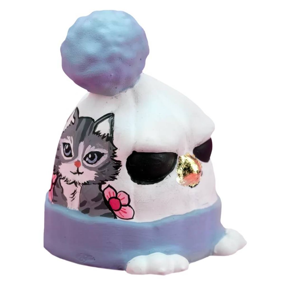 Beanie Birds Cat Grey (Mad)